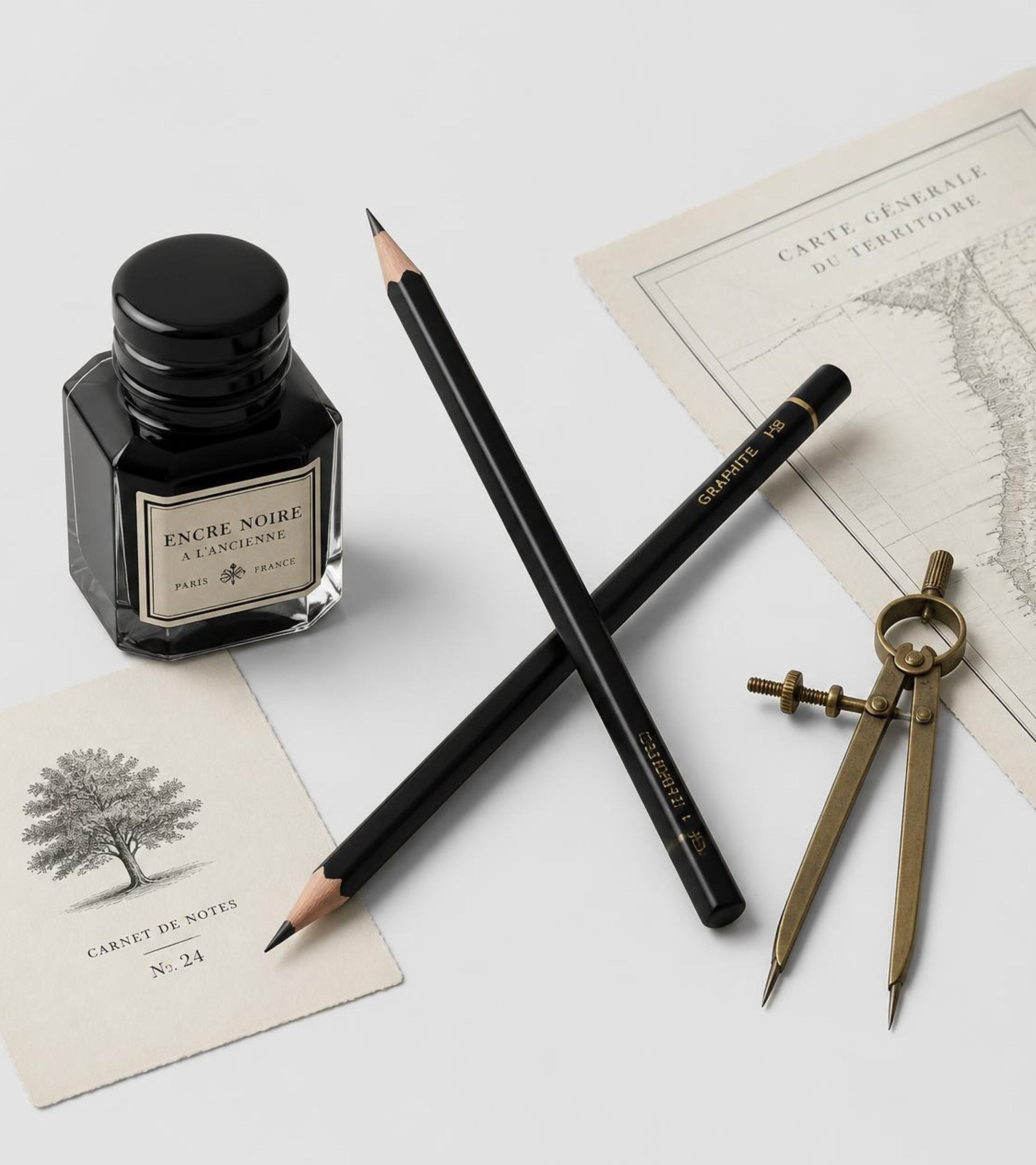 Illustration process — drawing by hand